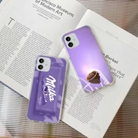chocolate milka phone case for samsung s10 s20 note20 a71 a21s s4 s5 s6 plus s20fe lite transparent nax fundas cover