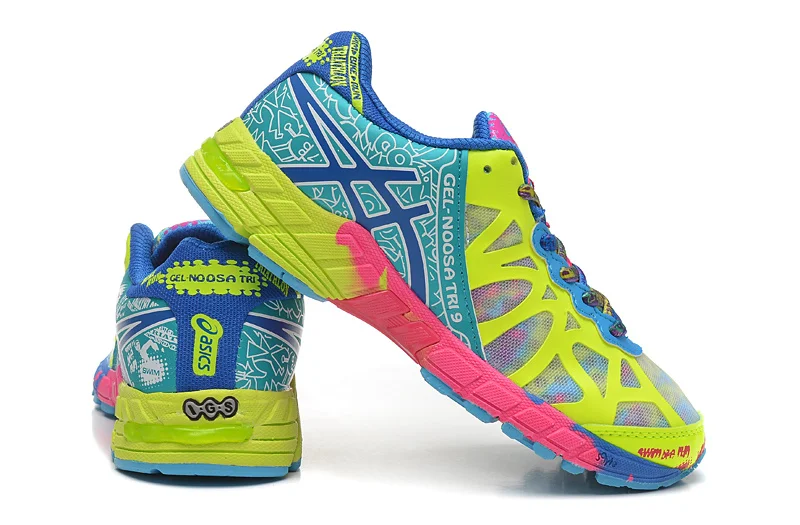Asics Gel-Noosa TRI9 женская обувь дышащая устойчивая обувь для бега уличная теннисная обувь Hongniu