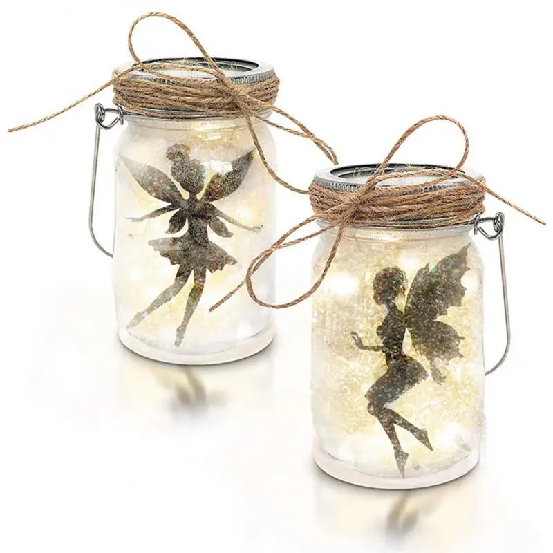 

2 шт. светодиодная сказочная лампа на солнечной батарее для Мейсона бутылки желаний Сказочный фонарь сделай сам для детей 4-12 Рождественский...