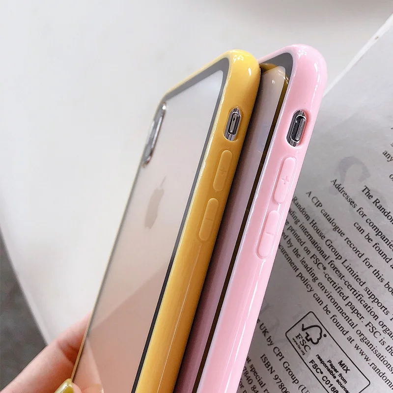 Градиентный цветной чехол для телефона Apple iPhone XS Max XR X 7 8 6 6S Plus Жесткий ПК мягкая