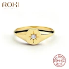 ROXI минимализм анис, звезда кольца для женщин и девочек вечерние свадебное кольцо на палец, кольца ювелирные Bague 925 кольцо из стерлингового серебра ювелирные изделия Anillos