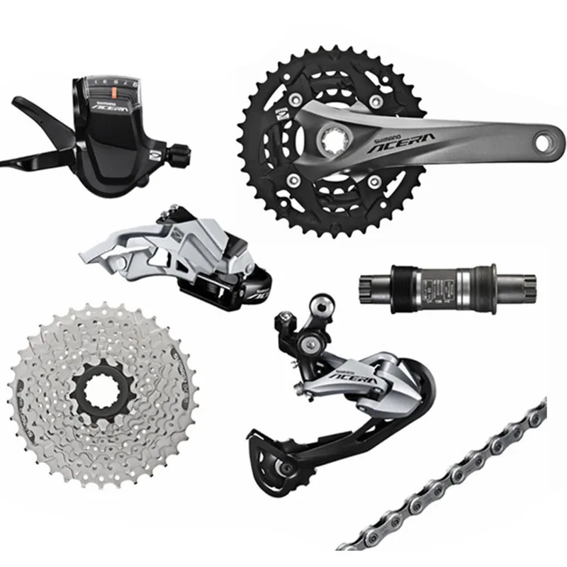 M3000 Kit No MT200 SHIMANO M3000 сменный комплект для горного велосипеда 9 S/27 комплект для переключения скорости M390 комплект обновленная версия добавить MT200+ G3 тормоз - Цвет: M3000 Kit No MT200