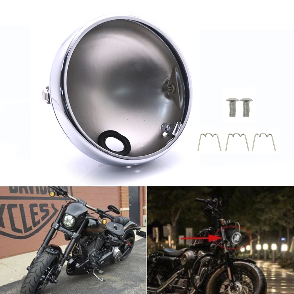 " фары корпус лопасти для мотоциклов Универсальный Корпус для KAWASAKI Honda Yamaha Chopper Кафе Racer Bobbe