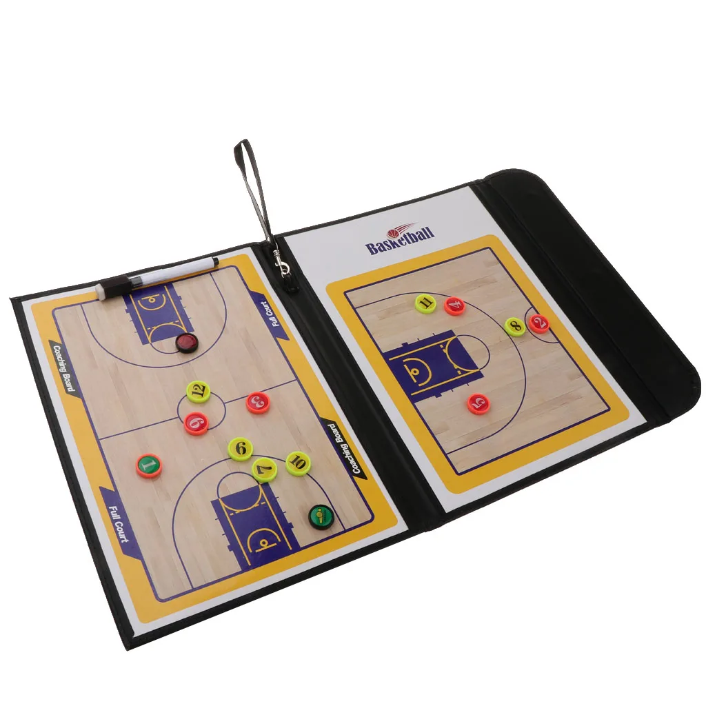 

Sports Dry Erase Board for Coaching - Whiteboards for Strategizing, Techniques, Plays - 2-Sided Boards with Clip, Multi-Sport