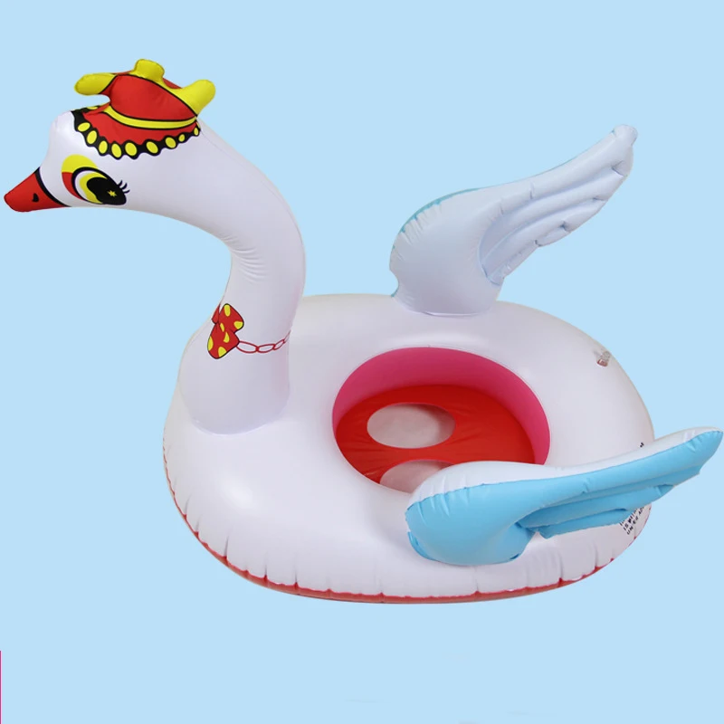 Летнее Детское мультяшное кольцо для плавания с лебедем Надувное плавающее