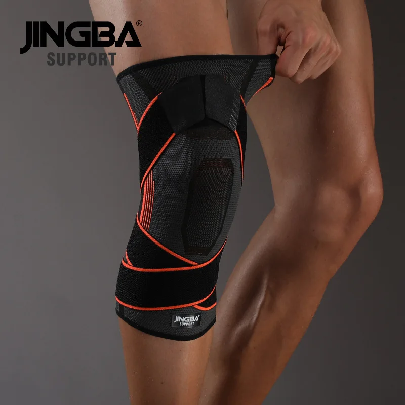 

1 Pair Sports Knee Pads Support Bandage Nylon Compression Knee Brace Sleeve For Basketball Fitness Protector Drop