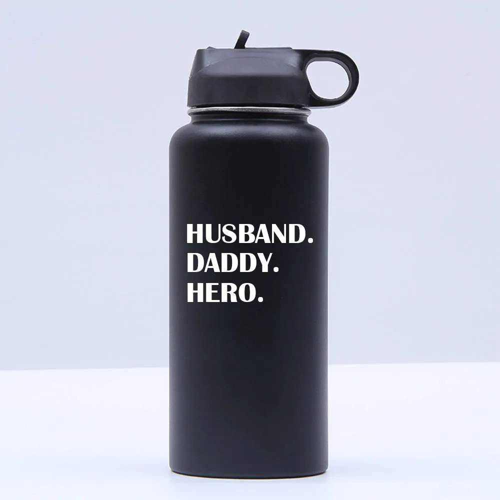 

Подарок на день рождения или Рождество для мужа, папы, сына или дочери, жены, стакан из нержавеющей стали объемом 32 унции с непроливающейся к...