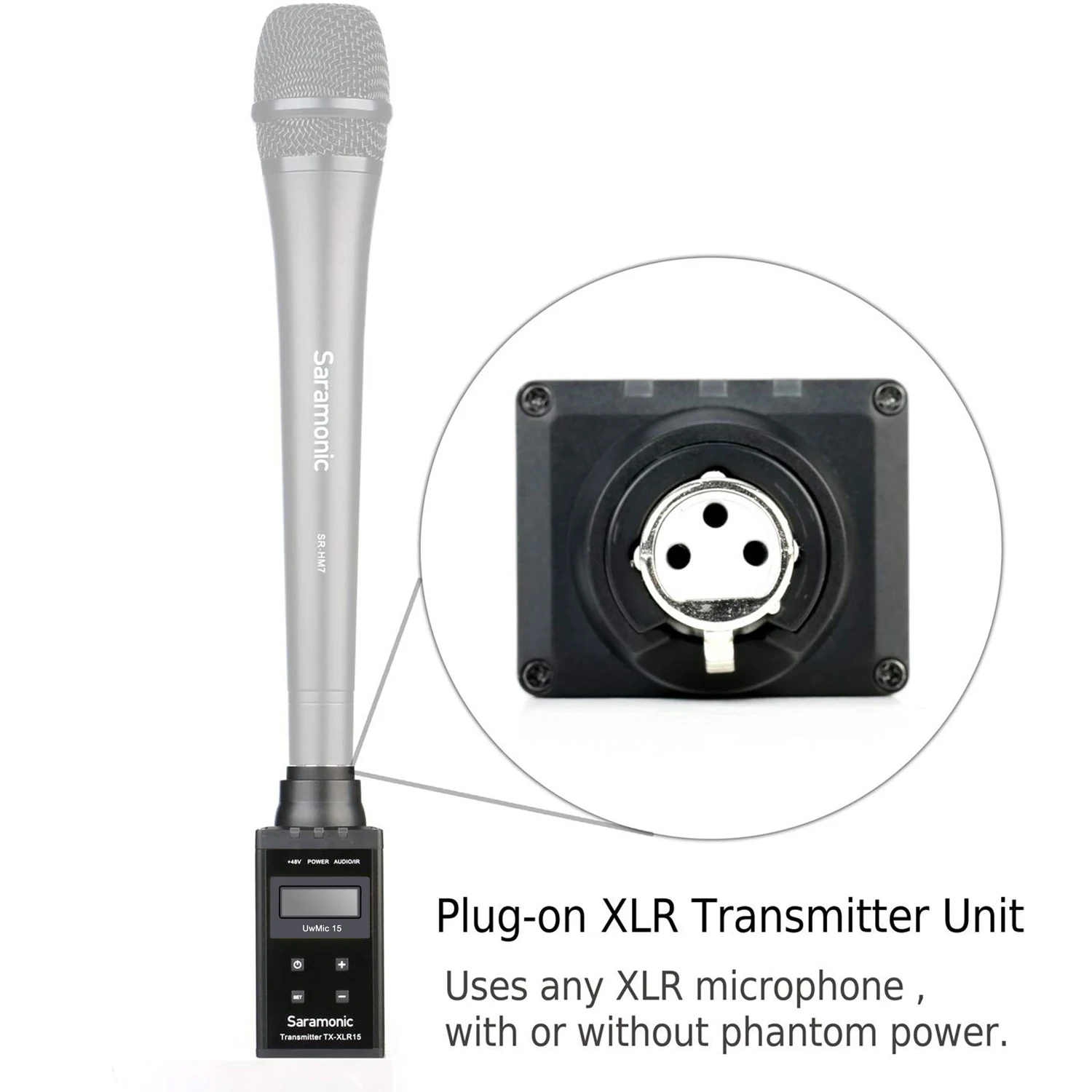 Микрофонная система Saramonic Uwmic15 A/B UHF для интервью видеозаписи Для беззеркальных и