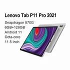 Планшет Lenovo Tab P11 Pro на Android 11, восемь ядер, экран 2021 дюйма, 6 ГБ + 870 ГБ