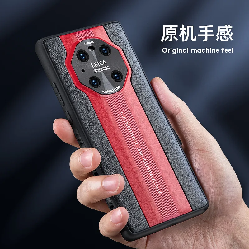 

Luxury sports car design Cowhide phone case for iphone 11 12 13 pro max mini x xs xr for Huawei mate30 40 Pro plus 40RS P40 Pro