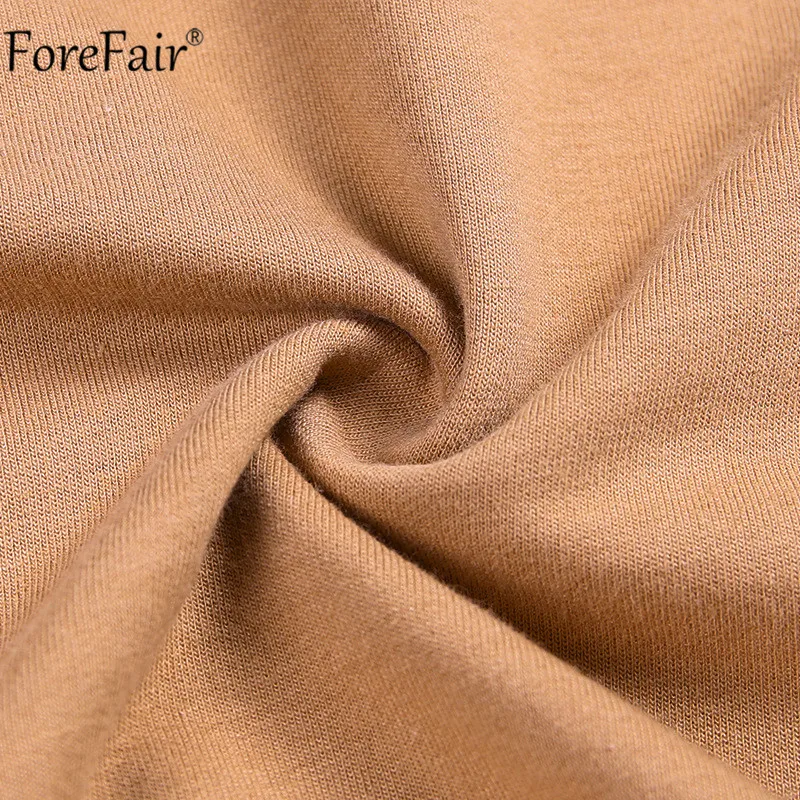 Forefair/облегающее белое платье с круглым вырезом и длинным рукавом высокой талией