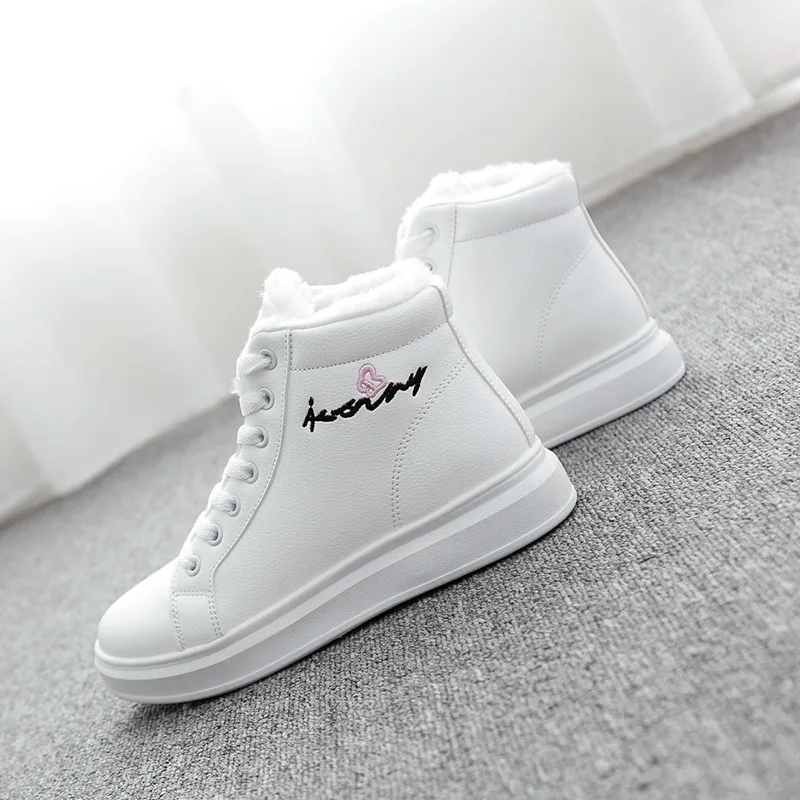 Fujin Snow Boots Female New Dropshipping Korean Version Short Tube Student Slip Belt Winter Plus Velvet Warm Cotton Shoes | Обувь