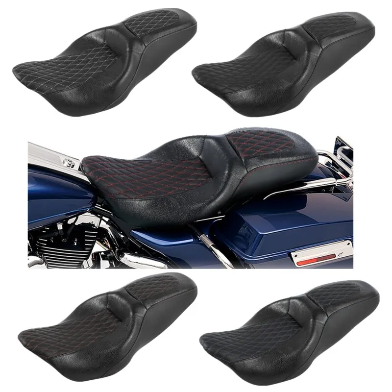 Сиденье для водителя мотоцикла или пассажира Harley Touring Street Electra Glide 2009 2020 5 цветов