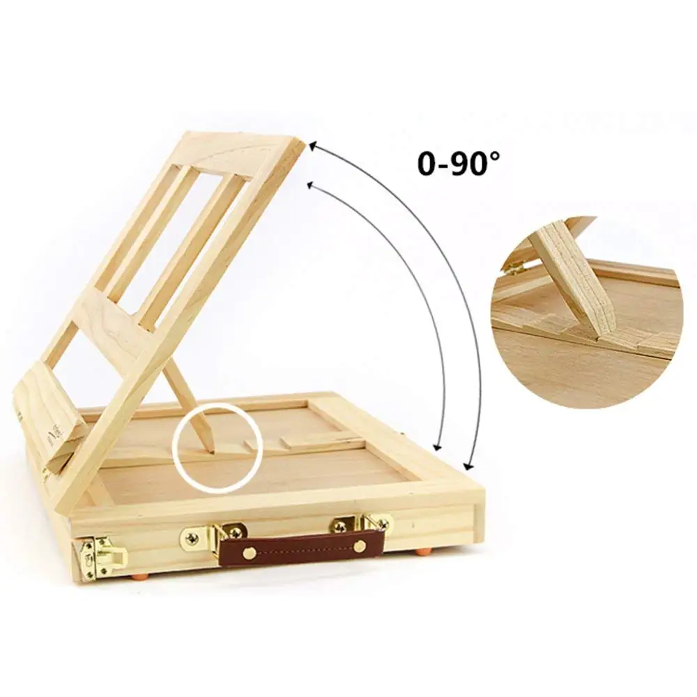 

Wooden Table Easels for Painting Artist Kids Drawer Box Portable Desktop Laptop Accessories Suitcase Paint Hardware Art Supplies