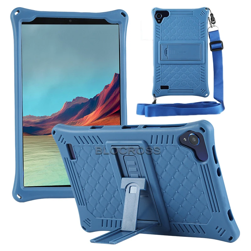 

Мягкий силиконовый детский чехол для планшета Samsung Galaxy Tab A 8,0, 2019 дюйма, с подставкой и ремешком