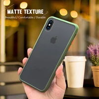 Shockproof Matte Phone Case for iPhone Pro Max Mini Max Plus Solid Color Clear Transparent Back Cover Logo