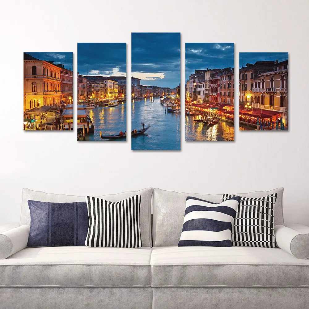 Картина на холсте с принтом Венеции современная картина домашний декор
