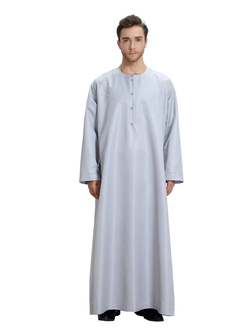 Arab Muslim clothing for men thobe Arabic Islamic abayas dress Indian mens kaftan Robe Men XXL XXXL Plus size Clothes