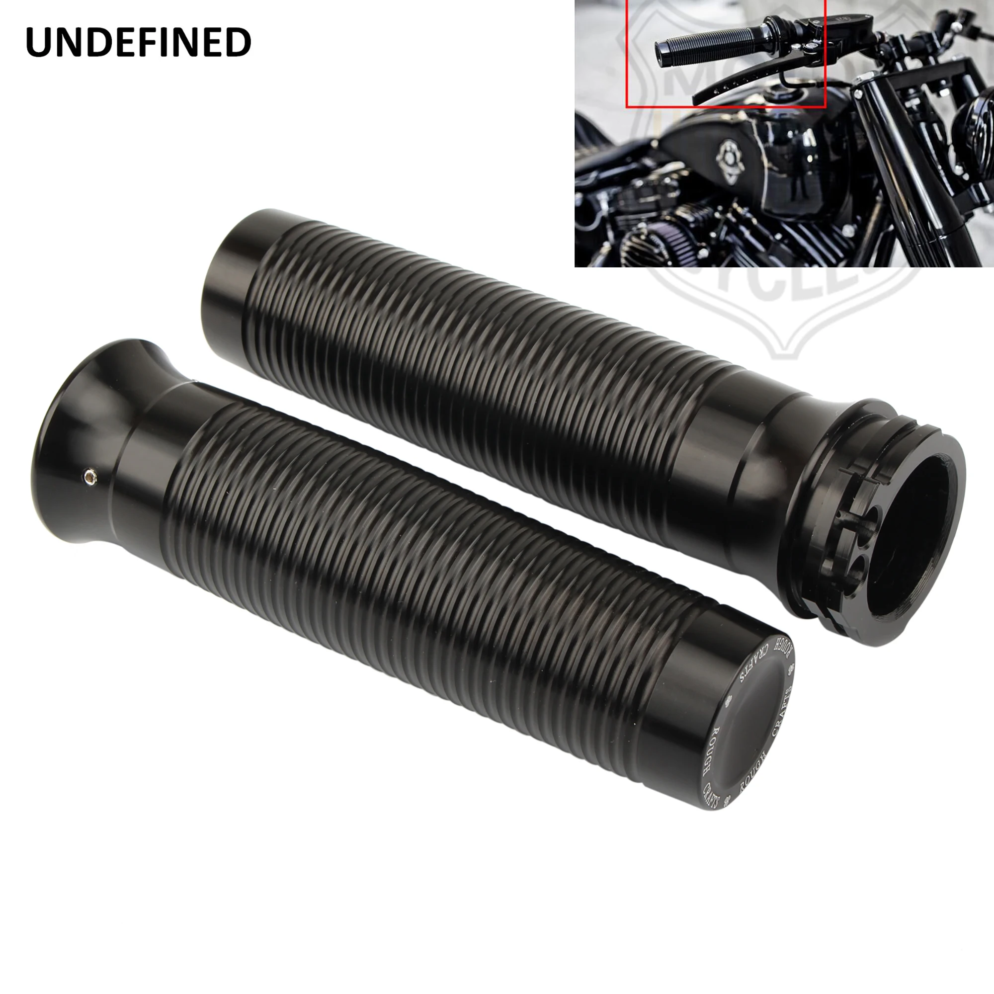 

Motorcycle Hand Grips Aluminum Handlebar Grips For Harley 883R Sportster Street Bob Low Rider Chopper Bobber W/ 1" Handlebar