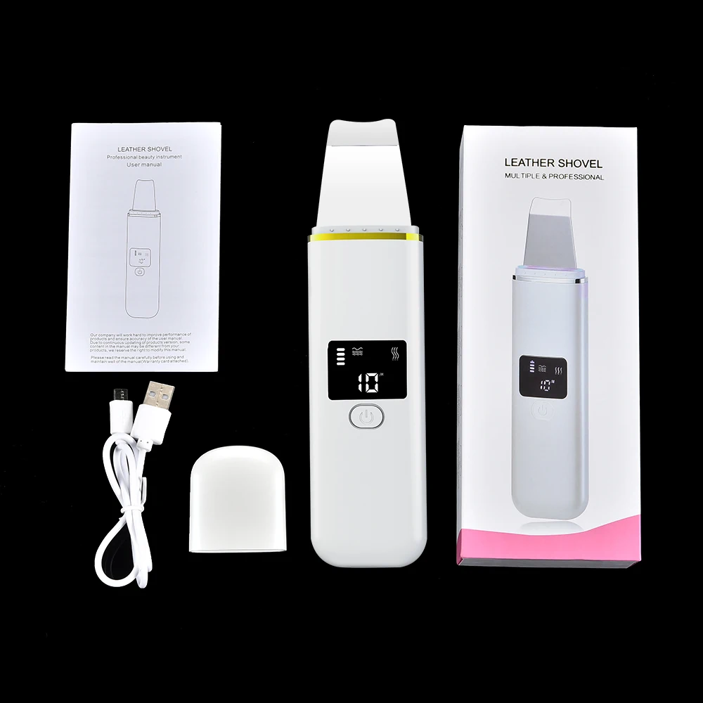 

Ultrasonic Facial Cleanser Skin Scrubber Peeling Cavitation Extractor Face Lifting Blackhead Remover Beauty Device Massager