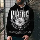 Толстовка с капюшоном для мужчин и женщин, классический свитшот с принтом в стиле викингов, пиратский узор, пуловер с длинным рукавом, уличная одежда на осень