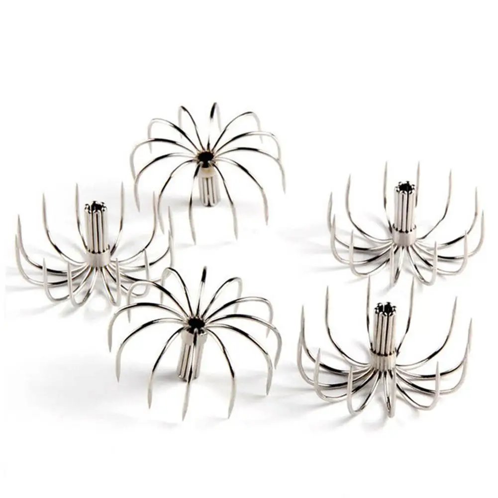 

12 Needles Explosion Fishing Hook Lifelike Squid Stainless Steel Barbless Jigging Inkfish Boat Cuttlefish Accessories