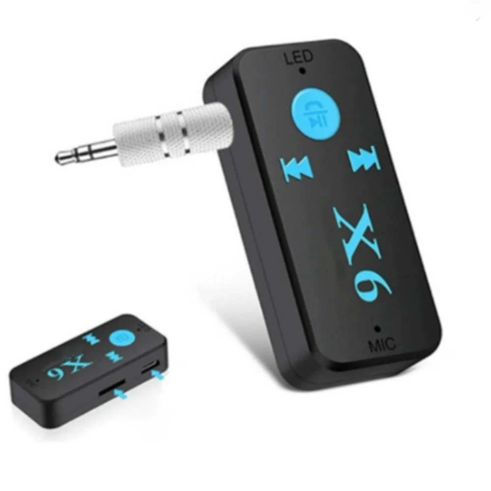 GIAUSA X6 Universal Bluetooth-compatible Receiver V4.1 for Tf Card Handfree Call Music Player Telephone Auto AUX In/Output MP3 |
