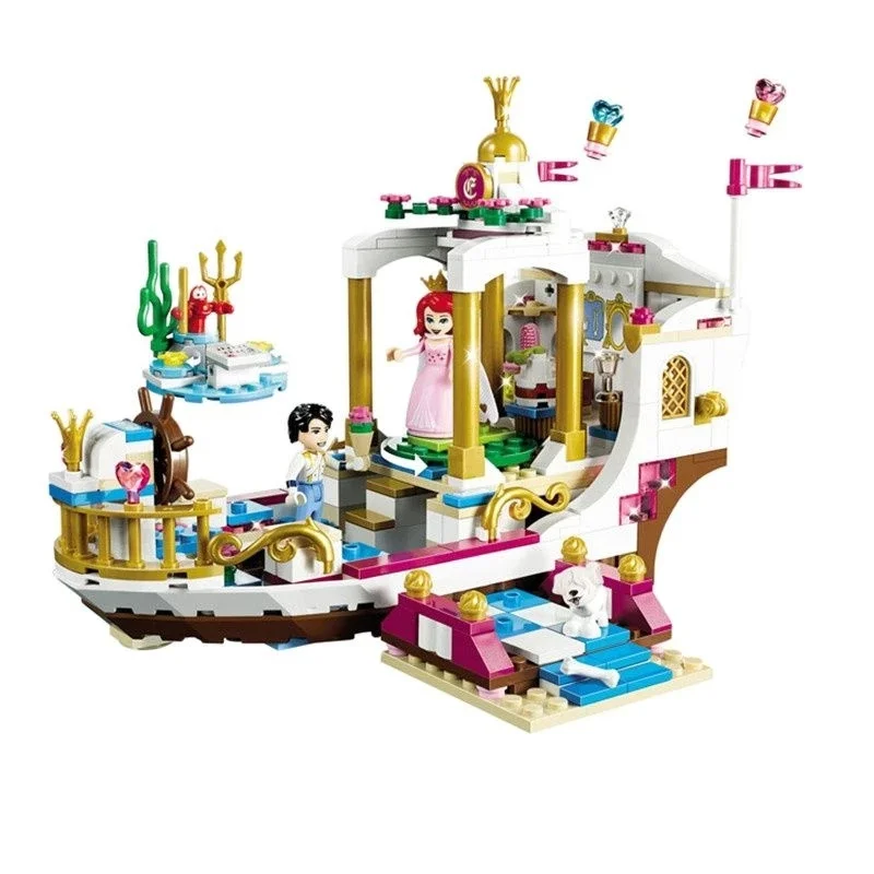 

128 шт., Детский конструктор «Русалка Ариэль»