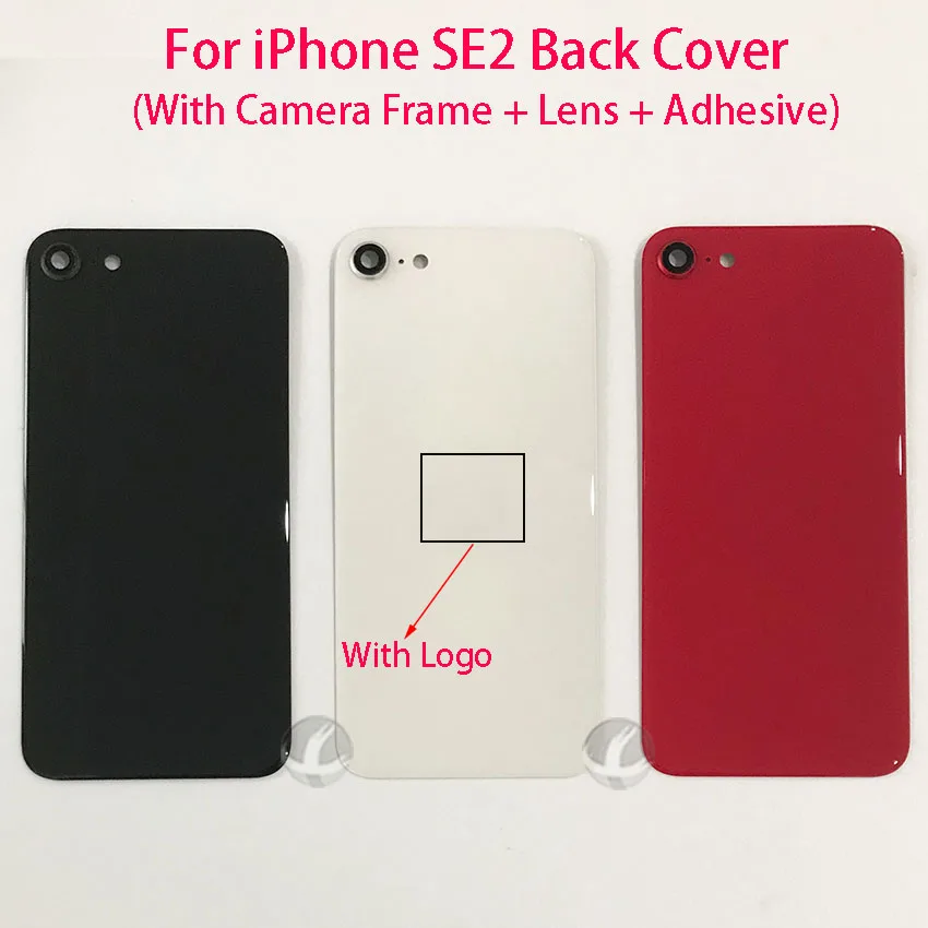 Задняя крышка с рамкой камеры + объектив для iPhone SE2 2020 SE 2 стеклянная панель