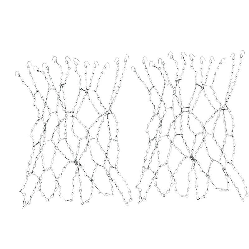 

2 шт., сетка для баскетбола из оцинкованной стали