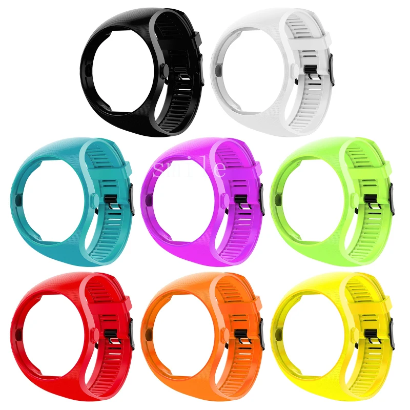 

New Replacement Wriststrap Solid Color Soft Silicone Bracelet Watch Band for Polar M200 Smart Watch Accessories