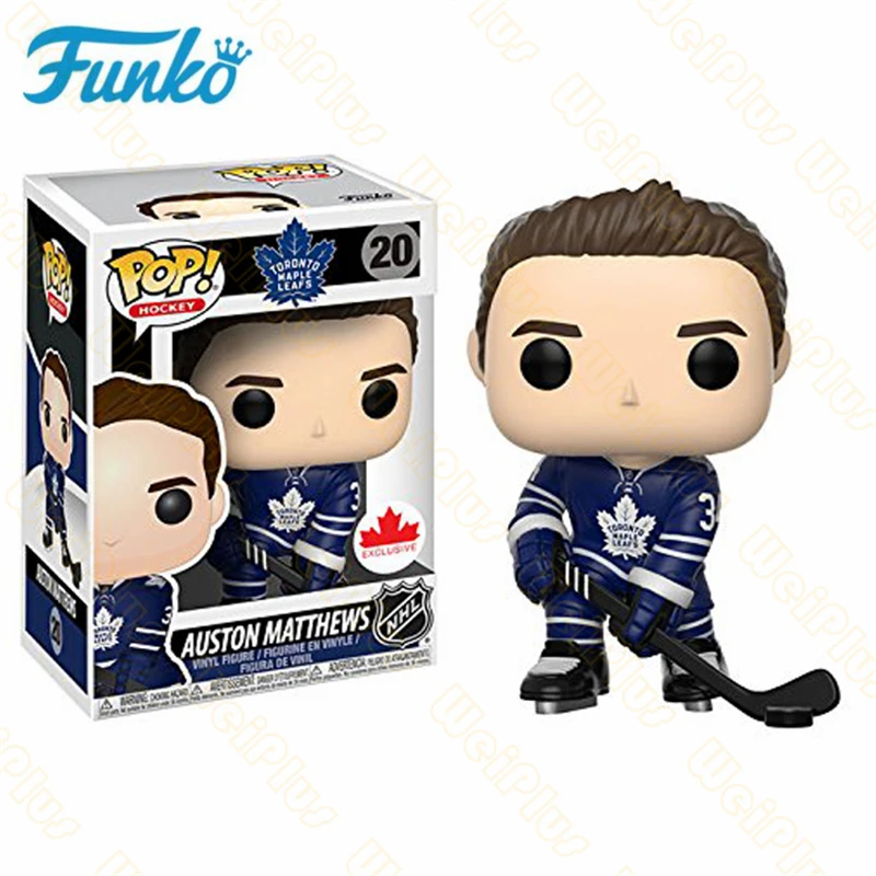 Auston Matthews-20 Funko Hockey Star NHL Sidney Crosby Auston Matthews регби звезда Ezekiel Виниловая фигурка игрушки подарок на день рождения Коллекционная модель - Цвет: Auston Matthews-20