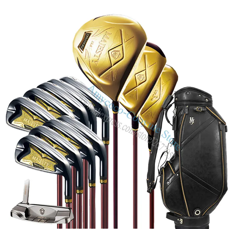 

Мужские клюшки для гольфа Maruman Majesty Prestigio P10, полный набор клюшек для гольфа, Деревянные клюшки, графит, вал и сумка