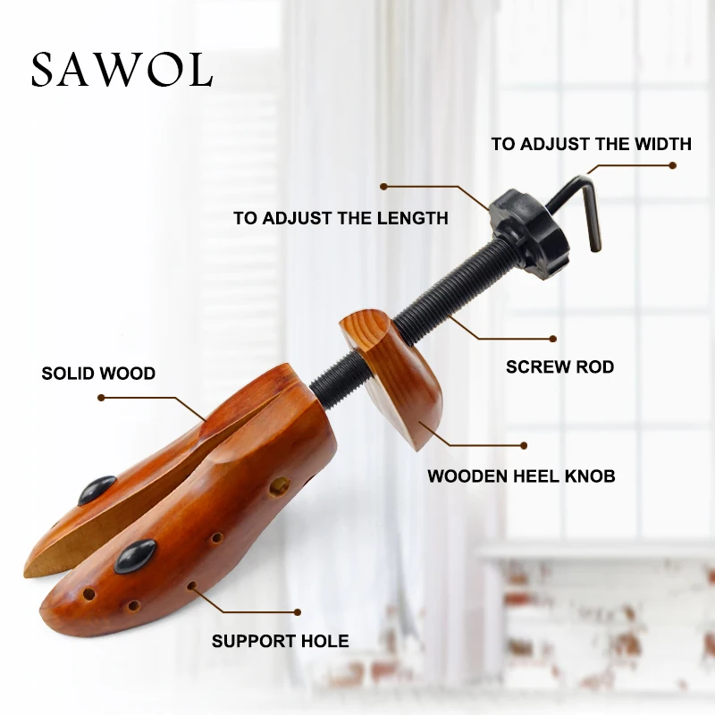 Дерево для обуви 1 пара деревянных туфель мужчин и женщин экспандер