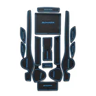 Салонные подложки для Hyundai Sonata YF i45 2011 2012 2013 2014 Аксессуары Анти-скольжения Мат затворный слот подставка украшения интерьера автомобиля гелевая накладка