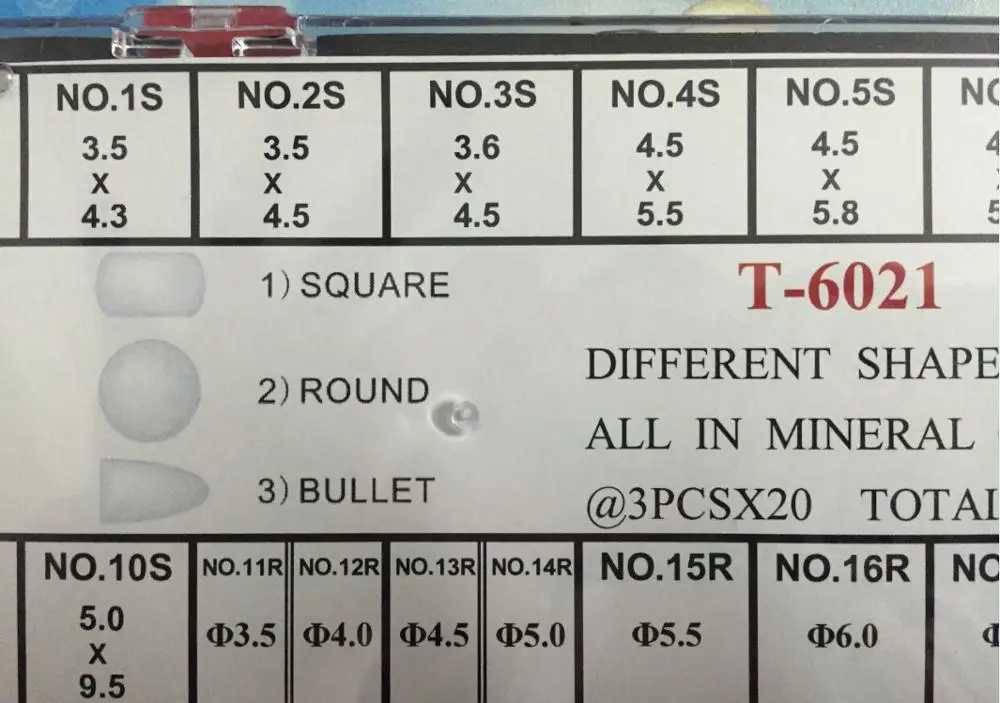 Бесплатная доставка 1 комплект минеральная Лупа различной формы с