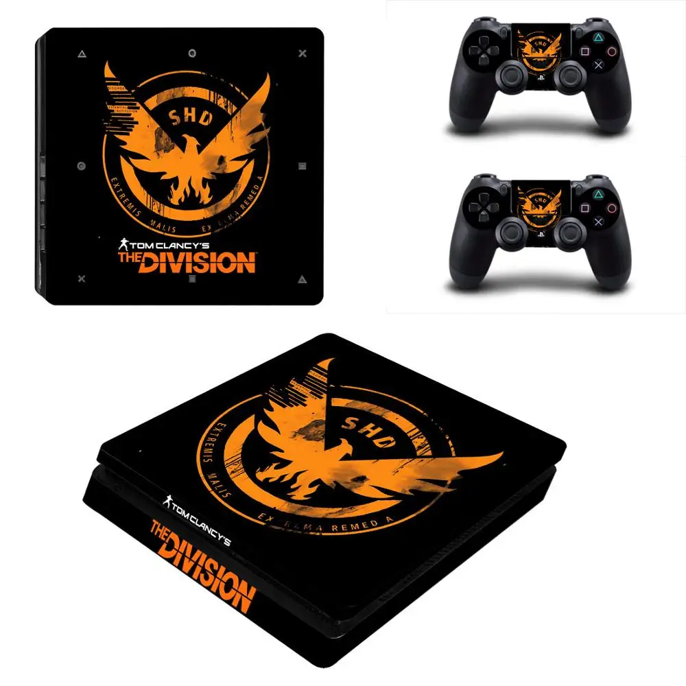 Виниловые наклейки для консоли и контроллера The Division 2 PS4 Slim s Play station 4 | Электроника