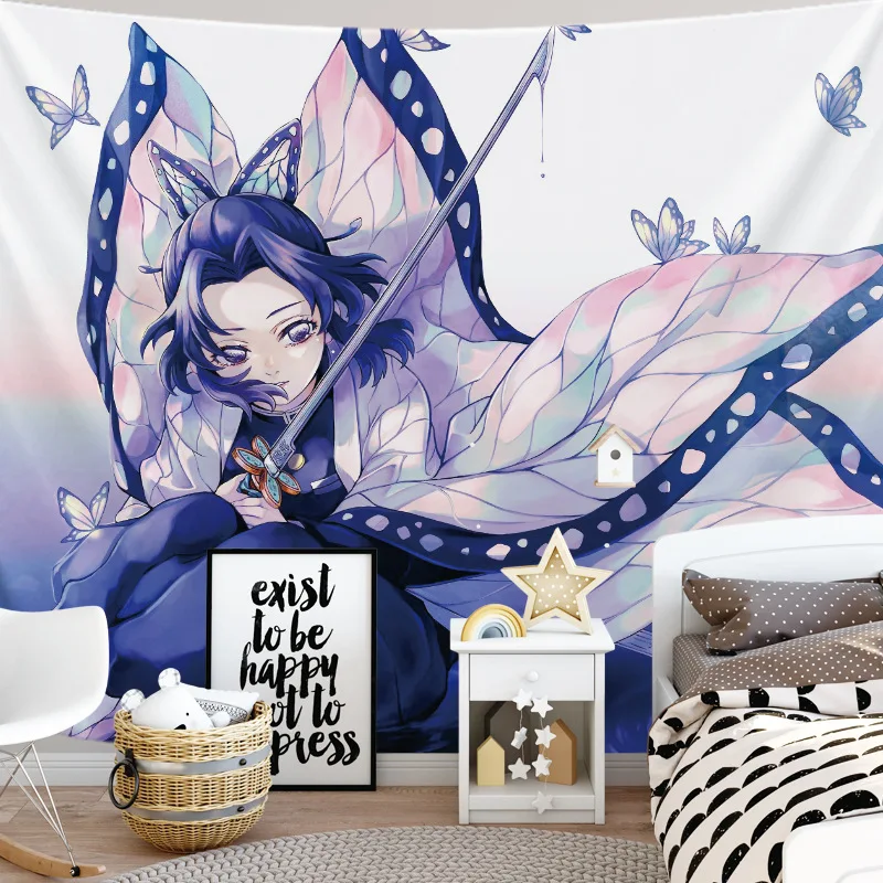 

Demon Slayer Tapestry Wall Hanging Japanese Anime Tapestries Wall Decor Blanket Home Decor Mural Large Sizes