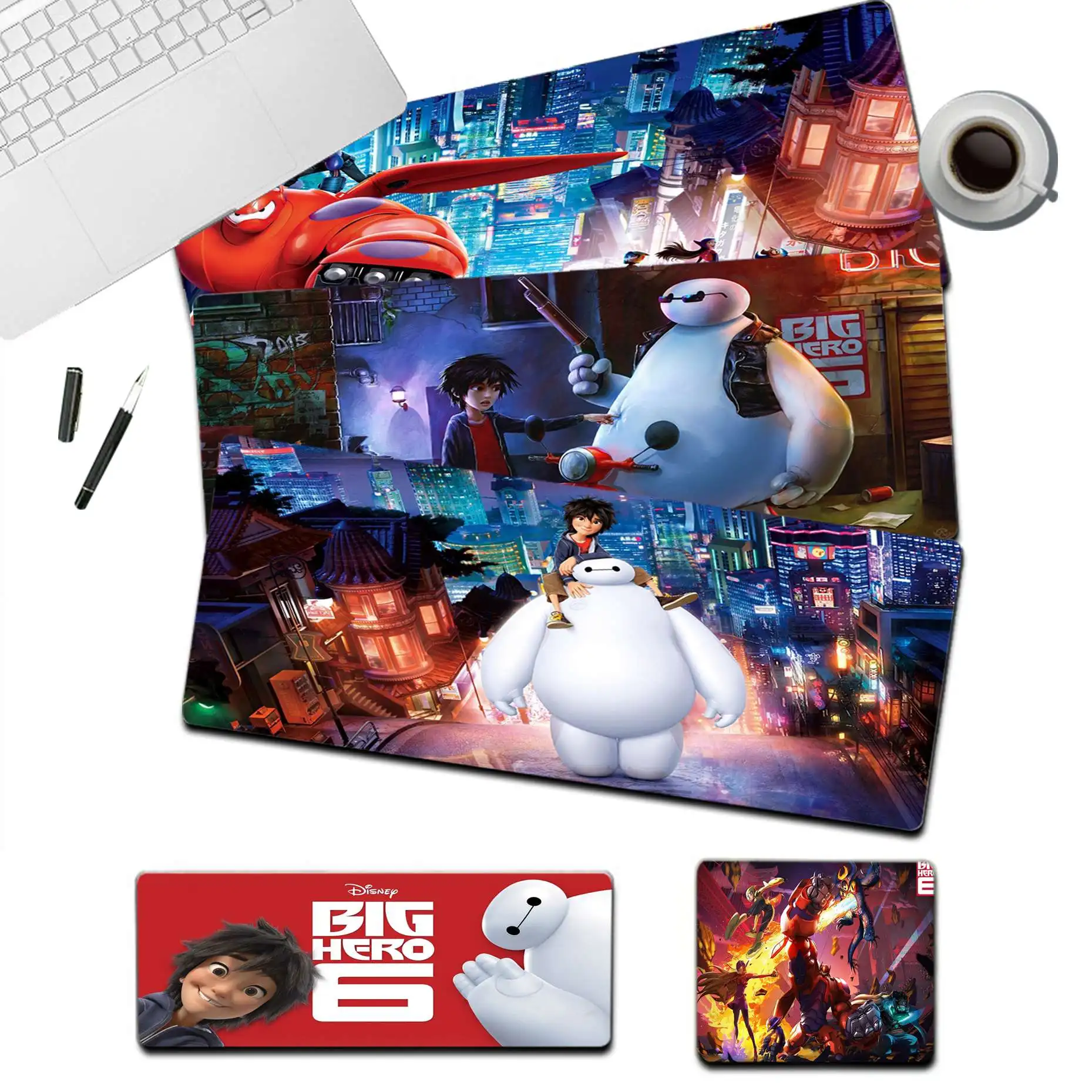

Disney Big Hero 6 My Favorite Large sizes DIY Custom Mouse pad mat Size for Mouse Keyboards Mat Mousepad for boyfriend Gift