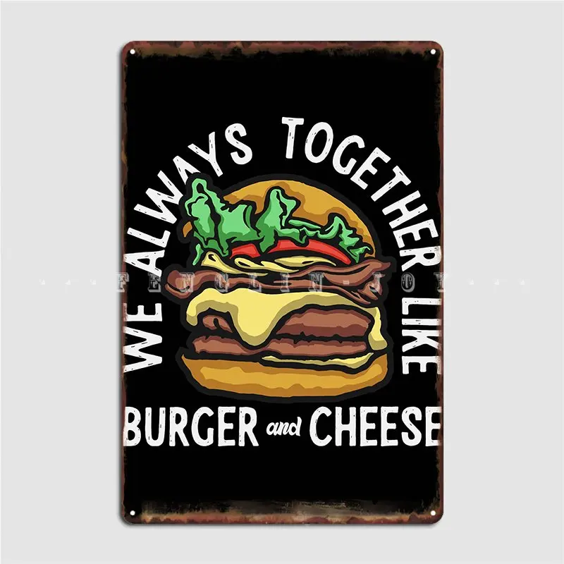 

Burger Metal Sign Design Home Wall Decor Club Tin Sign Poster