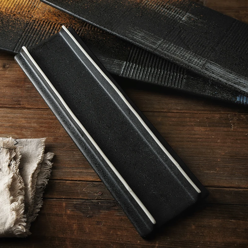 RUX мастерской японский Стиль Керамика прямоугольная суши холодной блюдо плоское