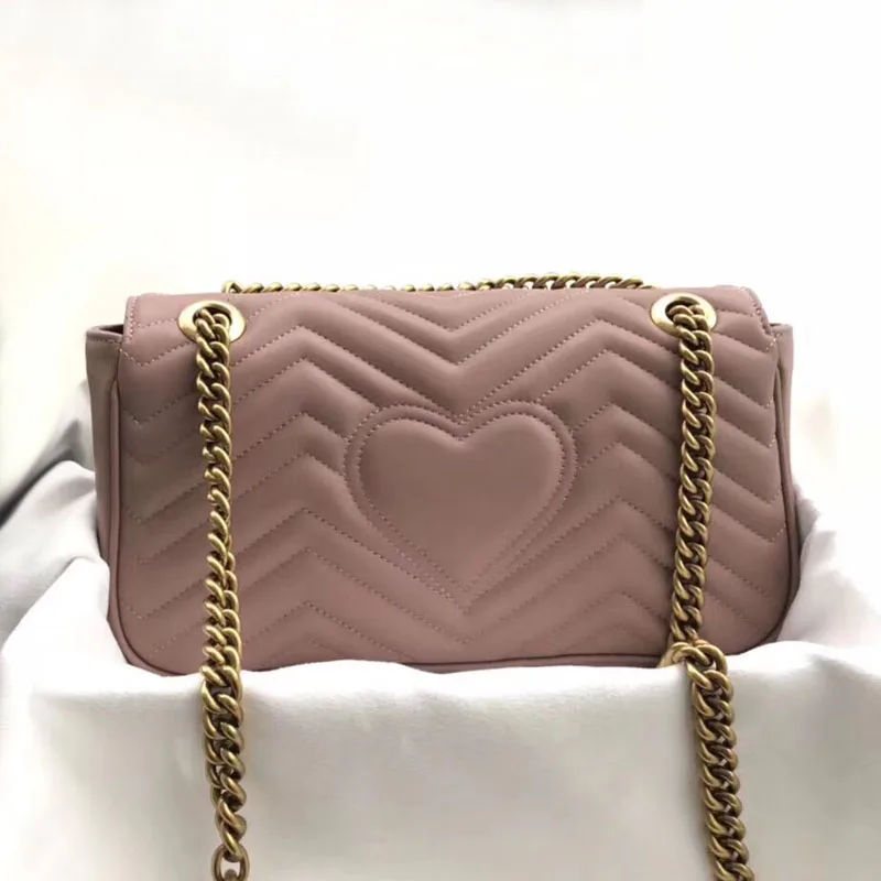 Женская сумка из натуральной кожи роскошная на плечо с цепочкой 2019 | Багаж и сумки