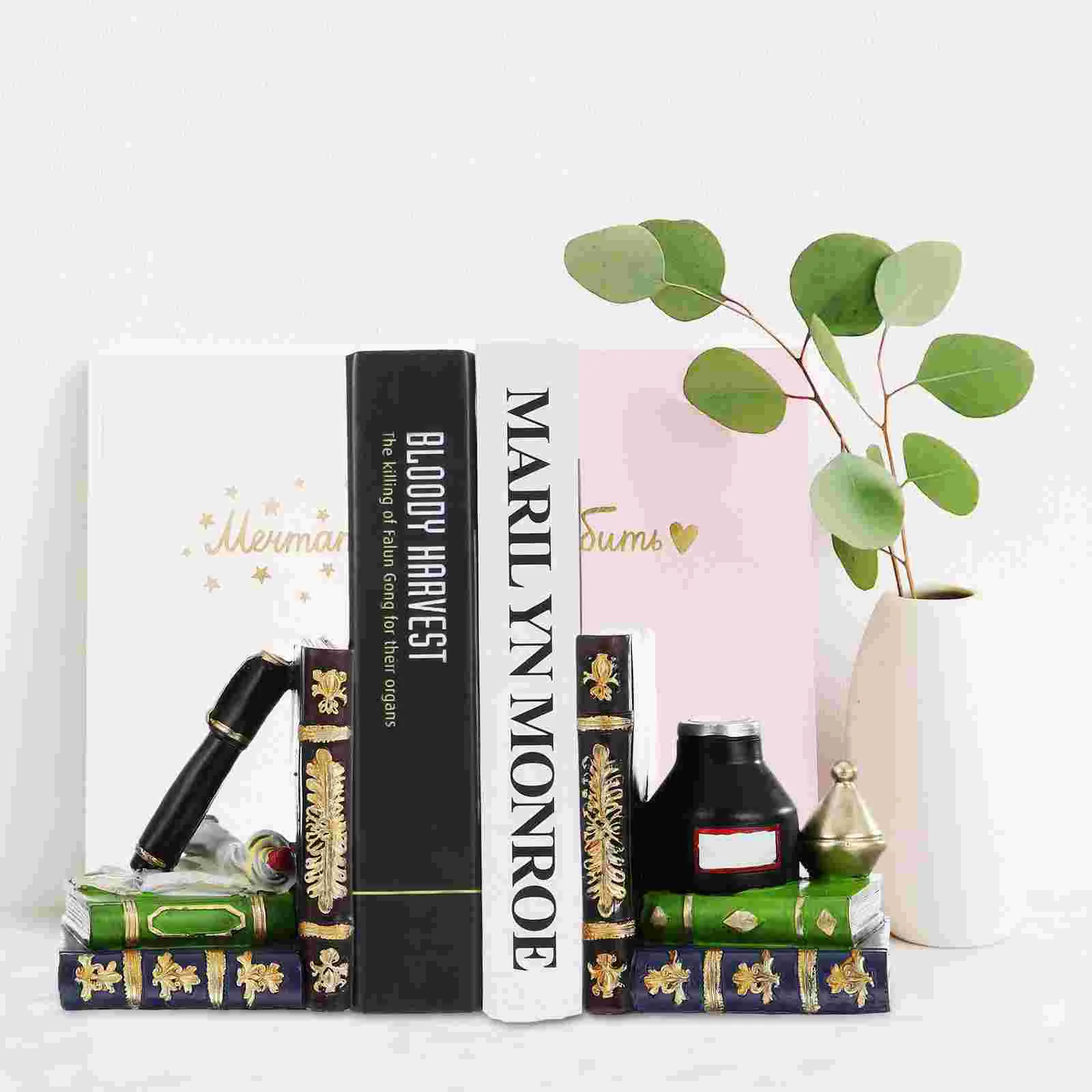 

1 пара креативных подставок для книг и перьевых ручек