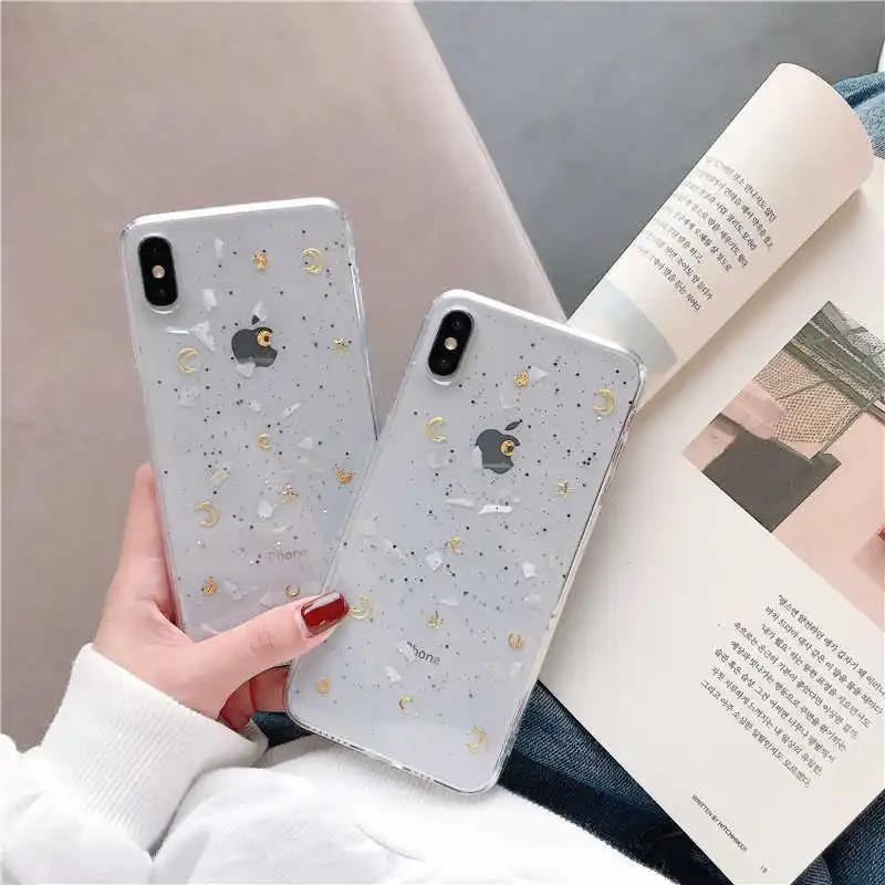 Мягкий прозрачный чехол со звездами и Луной для huawei P10 Plus P20 P30 Pro Lite Y9 2019 Nova 3i 3 4 5 5i 3e