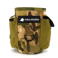 waterproof camouflage oxford fabric cloth dog treat pouch drawstring carries pet toys food poop pouch hands training waist bag