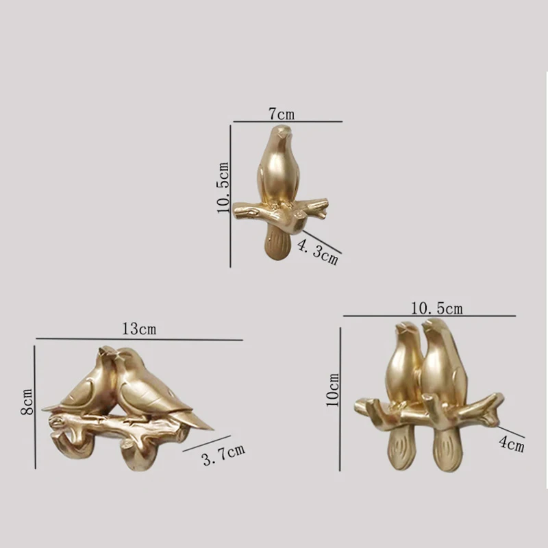 

Stereo Bird Resin Wall Hanger Creative No Punching Cartoon Bedroom Kitchen Storage Rack Organizer Bathroom Clothes Towel Hooks