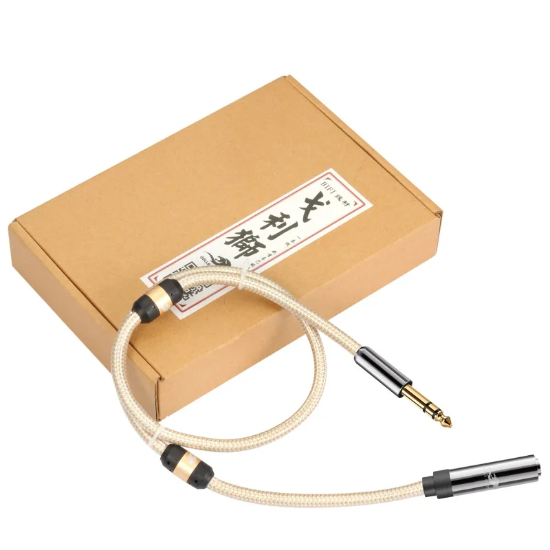 Удлинитель для наушников Hi-Fi 1/4 дюйма со штекером от 6 35 мм до | Аудио- и видеокабели