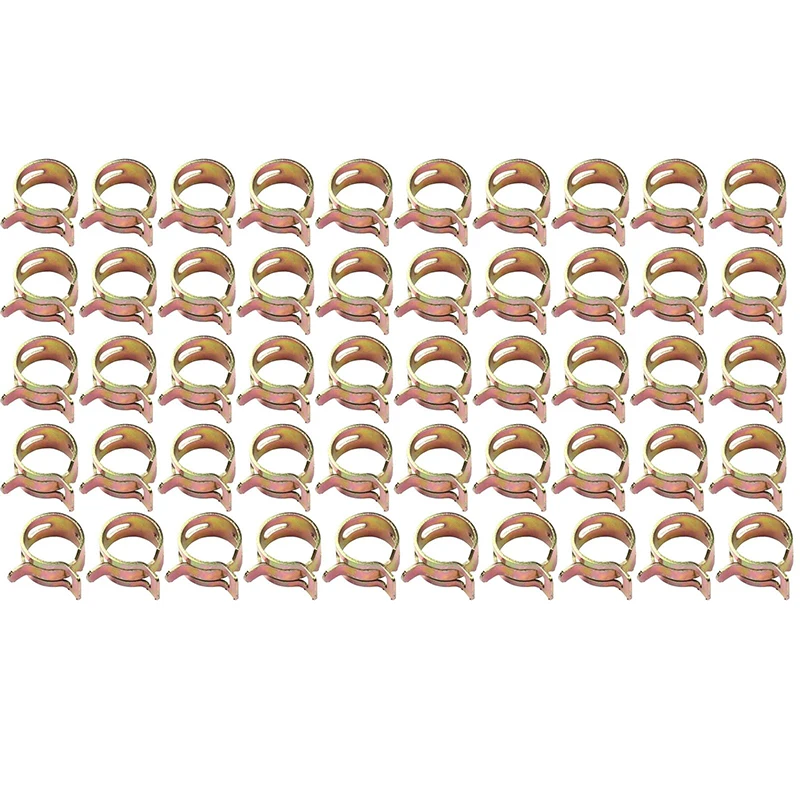 Набор из 50 шт. набор зажимов для шланга маленькие детали пружинные зажимные линии