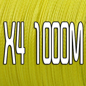 4 Strands 1000M JOF 300 м 500 м 1000 м 4 нити 8 нитей многоцветная PE плетеная леска многонитевая проволока - Цвет: 4 Strands 1000M