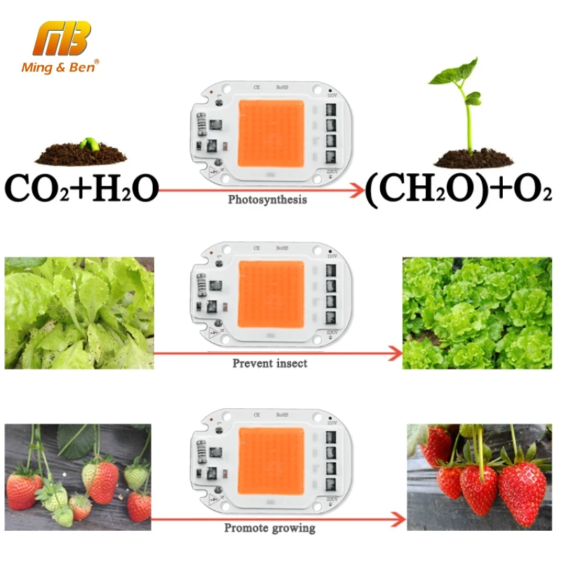 Светодиодный RGB COB Чип 30 Вт AC220V Smart IC DIY для светодиодного прожектора декоративный